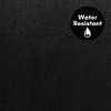 Americanflat 71x74 Solid Black Shower Curtain - 100% Polyester Shower Curtain - Water-Resistant Curtain with Metal Grommets and 12 Curtain Rings - 3 of 4