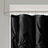 PAGED 72x72" Semi-Sheer Shower Curtain, Tufted Faux Silk Shower Curtain for Bathroom, Contemporary Textured Design Shower Curtain-Bathroom Decor - 3 of 3