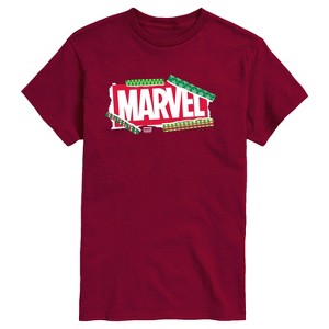Men's - Marvel - Logo Wrapping Paper Short Sleeve Graphic T-Shirt - 1 of 3
