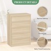 5-Drawer Dresser for Bedroom, Modern Tall 5-Drawer Dresser with Large Drawers, Wooden Dresser Organizer for Living Room, Nursery, Entryway, Natural - 3 of 4
