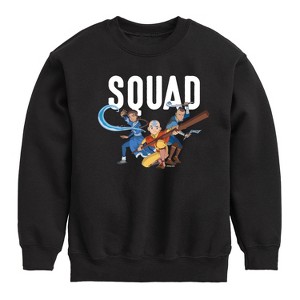Boys' - Avatar: The Last Airbender - Trio Squad Graphic Long Sleeve Fleece Sweatshirt - 1 of 4
