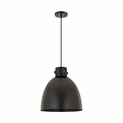 Newton Bell - 1 Light Cord Hung Pendant In Industrial Style-15.38 Inches Tall and 14 Inches Wide