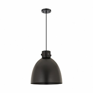 Newton Bell - 1 Light Cord Hung Pendant In Industrial Style-15.38 Inches Tall and 14 Inches Wide - 1 of 1