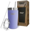 Healthy Human Stainless Steel Tumbler with Straw & Lid |(20oz, Lilac) - 4 of 4