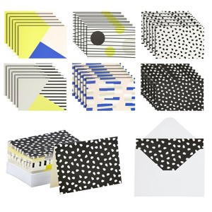 Best Paper Greetings 48 Pack Geometric Assorted Cards with Envelopes All Occasion, 4x6 in - 1 of 4