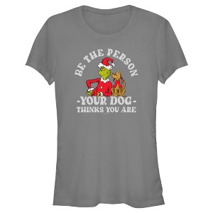 Junior's Dr. Seuss Grinch Christmas Be the Person T-Shirt - 1 of 4