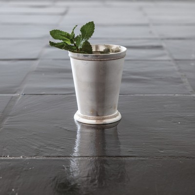 Sterling Silver Plated Brass Mint Julep Cup, 12 oz