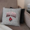 NCAA Ball State Cardinals 16" Heather Gray Sweatshirt Pillow - 3 of 4