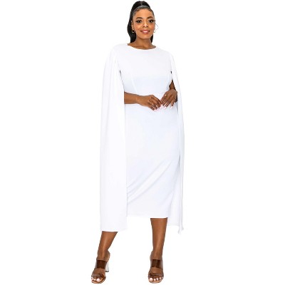 L I V D Women's Naomi Cape Dress