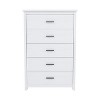 NicBex 5 Wide Drawers Dresser,Retro Dressers with Original Wood Pattern,Minimalist Chest of Drawers for Bedroom,Living Room,Hallway,Storage Cabinet - 2 of 2