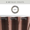Evideco French Home Goods Double Layer Window Curtain Drape, Elegant Two-Tone Sheer Curtain - Ideal for Living Room, Bedroom Décor, 95x55 Inches - 4 of 4