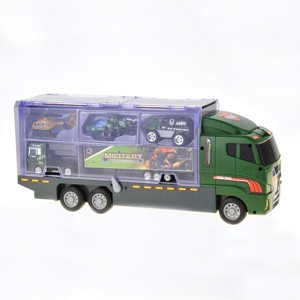 JuzToys 10 in 1 Military Vehicle Carrier Truck, Toys for Kids - 1 of 4