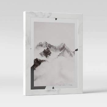6" x 8" Faux Marble Table Frame Gray - Threshold™