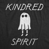 Womens Kindred Spirit T Shirt Funny Scary Halloween Ghost Joke Tee For Ladies - Crazy Dog Women's T Shirt - 2 of 4