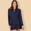Lands' End Women's Long Sleeve Rash Guard - 2 of 4