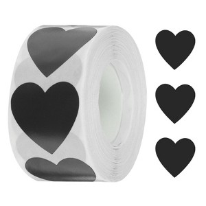 Unique Bargains DIY Crafts Vinyl Self-Adhesive Heart-Shaped Waterproof Sticker 500 Pcs - 1 of 4