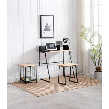 Alaterre Furniture Adam 32 W Small Solid Wood Desk