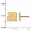 Black Bow Jewelry 10k Yellow Gold Alabama Crimson Tide NCAA Post Earrings - 2 of 3