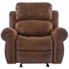 40.75" Suede Recliner Chair with Manual Glider and Spacious Seat - 4 of 4