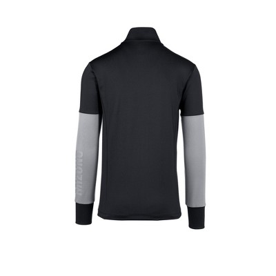 Mizuno Men's Alpha Quest Jacket, Medium, Black-Shade — фото 2