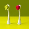 Curaprox Hydrosonic Rainbow Sensitive Brush Heads, Magenta/Green, 2 pcs - 2 of 3