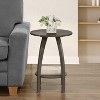 HomeStock End Table with Shelf Scandinavian-Inspired Mid-Century Modern Two-Tier Storage Accent Furniture for Living Room - 4 of 4