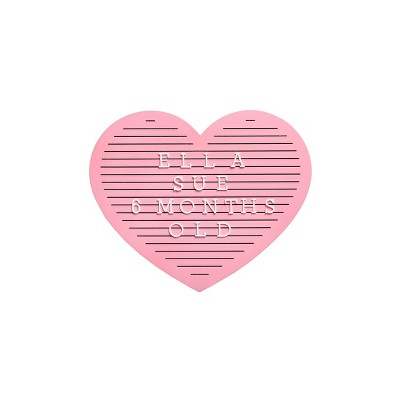 Pearhead Heart Letterboard