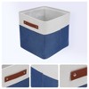 REGALWOVEN Fabric Collapsible Lightweight Open Storage Bins 11 x 11 x 11 Inch 3 Packs - 2 of 4