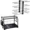 MaseiKar 8 Tier Pot and Pan Organizer Rack for Cabinet With 3 DIY Methods, Adjustable Organizer for Pots, Pans and Lids with Utensil Holders - 2 of 4