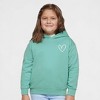 The Juniper Shop Embroidered Hand Drawn Heart Toddler Graphic Hoodie - 2 of 3