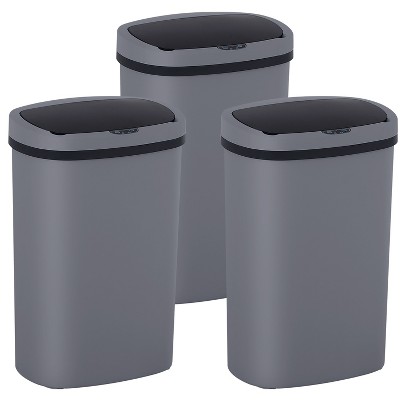 BestMassage 13 Gallon Trash Can Modern Touchless Garbage Can Kitchen Waste Bin with Large Capacity Waterproof Odor Control
