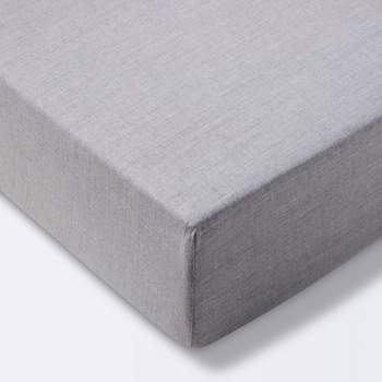 Fitted Crib Sheet Solid - Cloud Island™ Gray