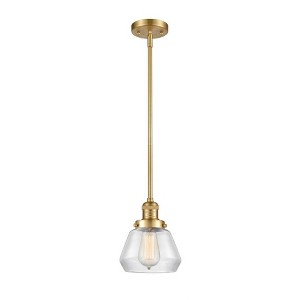 Fulton - 1 Light Stem Hung Mini Pendant In Industrial Style-9 Inches Tall and 7 Inches Wide - 1 of 1