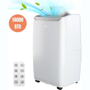 14000 BTU Portable Air Conditioner for Rooms up to 750 Sq Ft – 3-in-1 Cooling, Fan, Dehumidifier with Remote, Timer, Sleep Mode & Window Kit - 1 of 4