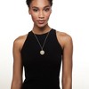 Ross-Simons 0.10 ct. t.w. Diamond Moon and Star Pendant Necklace in 2-Tone Sterling Silver - 2 of 4