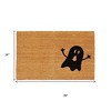 HomeRoots 24" X 36" Natural And Brown Halloween Halloween Outdoor Coir Door Mat - 3 of 4