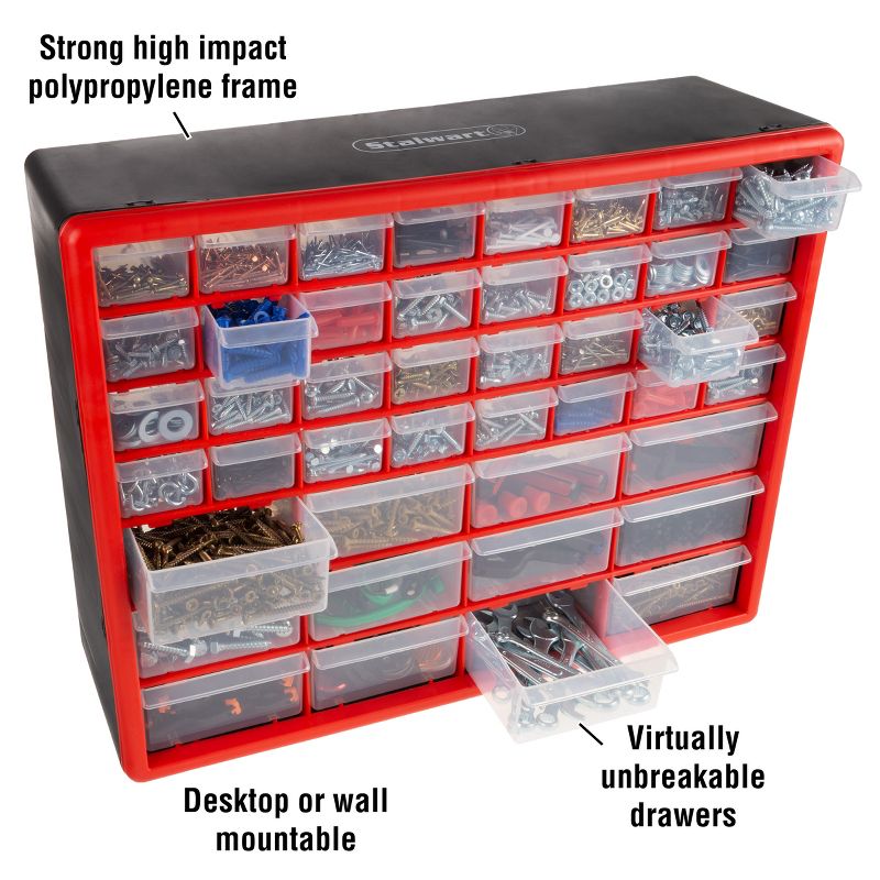 Fleming Supply 44-Drawer Storage Cabinet and Organizer With Large and Small Compartments, 3 of 7