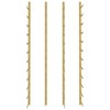 vidaXL Wall Mounted Spray-Coated Iron Wine Rack with Storage for 36 Bottles in Gold Color - 4 of 4