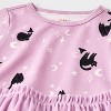 Baby Girls' Halloween Cat Witch Long Sleeve Tulle Dress - Cat & Jack™ Purple - 3 of 4