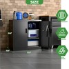 SUXXAN Metal Storage Cabinet with Pegboard and 2 Adjustable Shelves for Garage, Office, Assembly Required - 3 of 4
