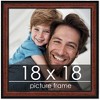 PosterPalooza | Square Decor Brown Picture Frame - UV Acrylic, Foam Board Backing, Hanging Hardware - 2 of 4