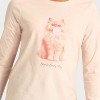 Girls' Long Sleeve 'Bubble Cat' Graphic T-Shirt - Cat & Jack™ Peach Orange - 2 of 4