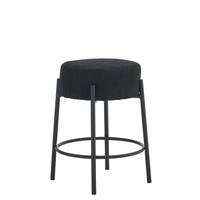 NicBex Set of 2 Bar Stools for Kitchen Island,Round Counter Bar Stools with Footrests,Bar Chairs for Dining Rooms,Kitchens Islands