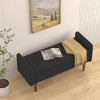 Sapphtopaz Storage Bench Ottoman with Storage Teddy Velvet Storage Stool Storage Organizer with Rubber Wood Legs for Entryway Bedroom - 4 of 4
