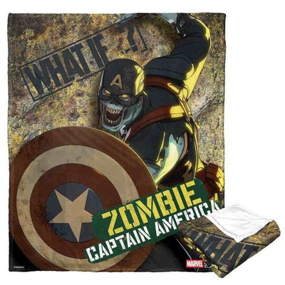 Marvel What If? Captain Undead Silk Touch Throw Blanket 50x60 Inches
