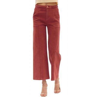 Women's Gina Braided Detail Pants - entro