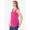Woman Within Women's Plus Size Scoopneck Tank - 3 of 4