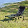 ALEXOUN Camping Lounge Chair with Detachable Footrest,Portable Folding Camping Chair with Adjustable backrest for Outdoor Camping Beach Hiking Fishing - 4 of 4