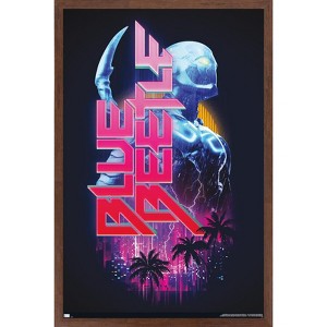 Trends International DC Comics Movie Blue Beetle - Lightning Framed Wall Poster Prints - 1 of 4
