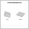 Lyngins 3 Piece Reversible Bedspread Set, Medallion Quilted Bedspread Bedding Set, Oversized Full/Queen, Includes Shams, Hypoallergenic - 4 of 4